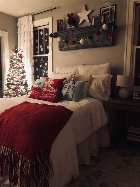 christmas bedroom decorating ideas pinterest|aesthetic christmas bedroom decor.